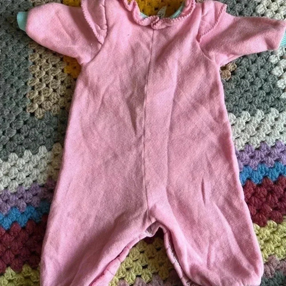 Vintage Carter’s  Pink Onesie with Felt Bears Size 3M - Picture 3 of 5